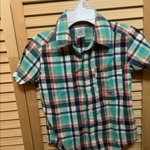 Carter’s SS Plaid Button Shirt - Size 2T